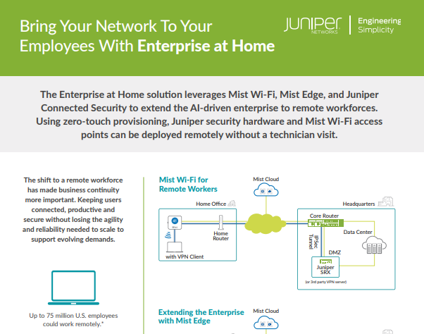Bring Your Network To Your Employees With Enterprise at Home